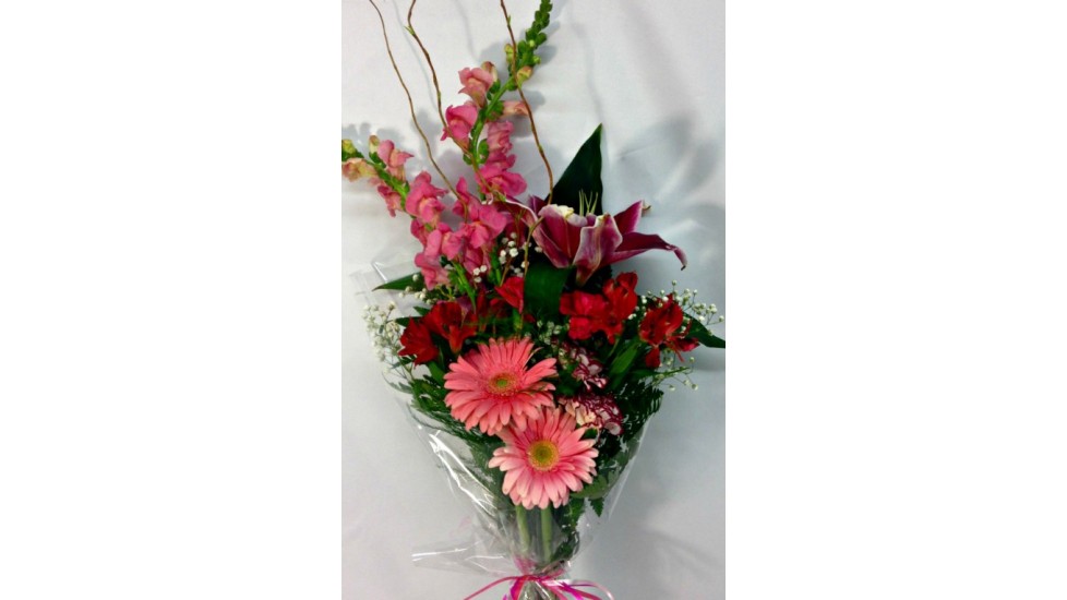 Coloré bouquet aux teintes rose AE 033
